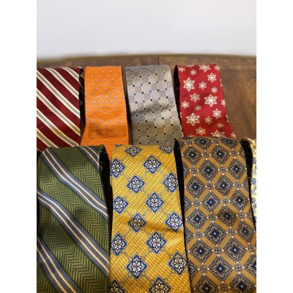 VINTAGE JOS A BANK 100% PURE SILK LONG NECKTIES ITALY/USA/CHINA LOT OF 27 - Picture 8 of 14